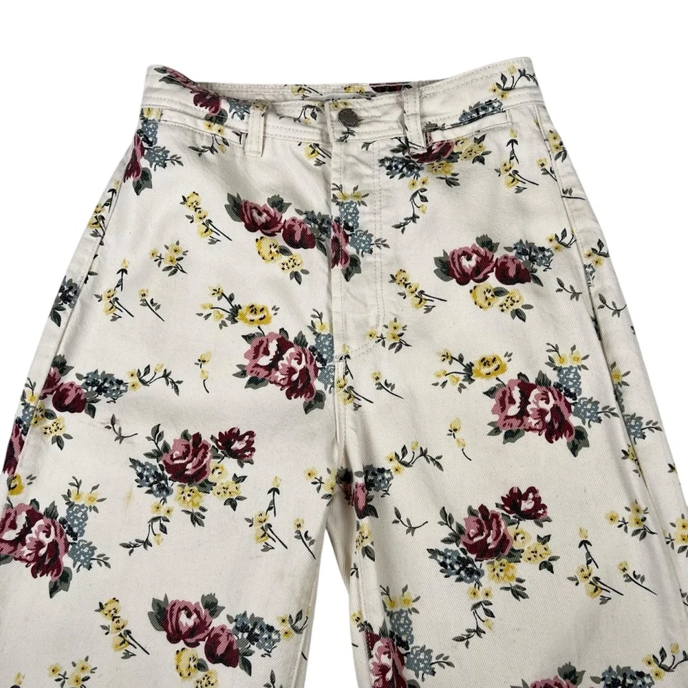 ROLLA’S High Rise Wide Leg Floral Print Jeans - Picture 5 of 16